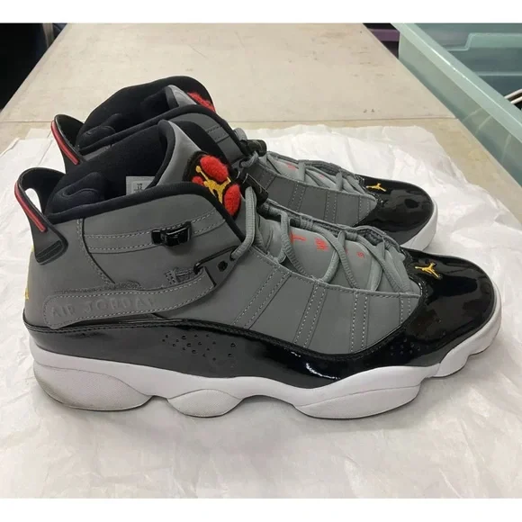 Nike Air Jordan Rings Light Graphite Smoke Grey Boys Sneakers